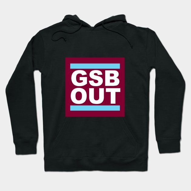 GSB OUT (Claret) Hoodie by Spyinthesky